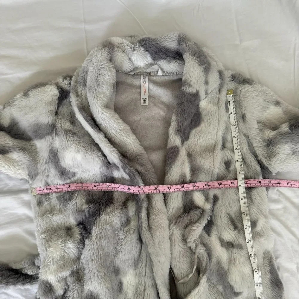 Target Winter Home Long Robe - White/Grey - Picture 12 of 13